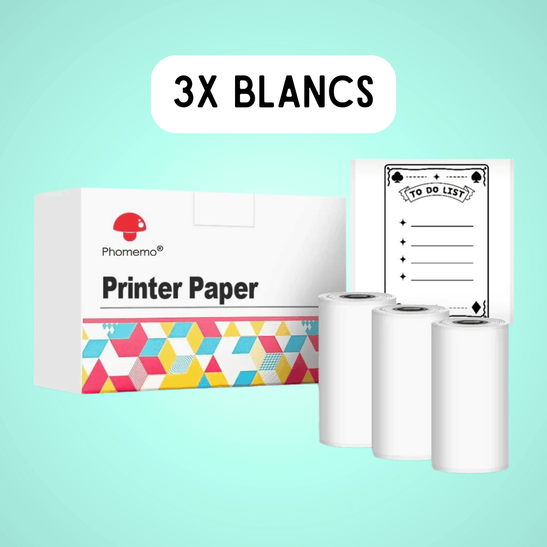 Pack Papier 3 Rouleaux (3x Blancs)